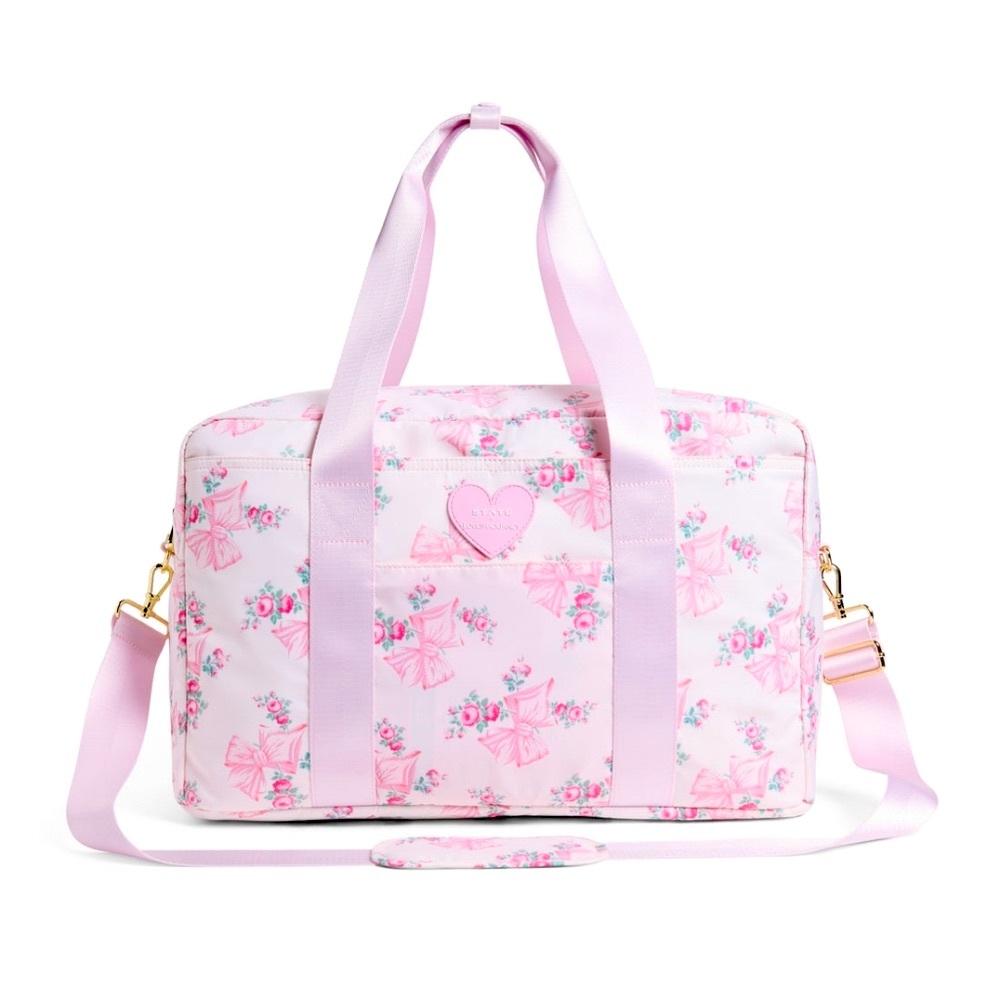 LOVESHACKFANCY STATE WEEKENDER BAG ROSA BEAUX - Picture 1 of 3